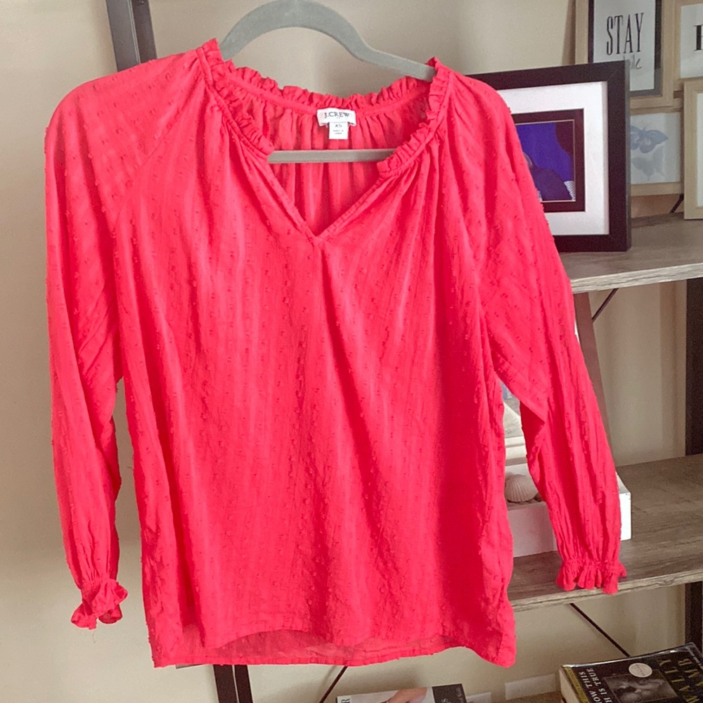 J crew magenta tunic top